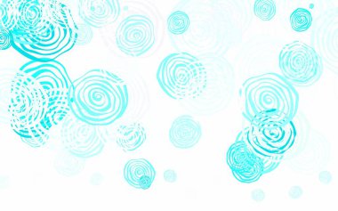 Açık yeşil vektör soyut desenli güller. Beyaz arka planda gradyanı olan çiçekler. İş tasarımınız için yepyeni bir tarz.