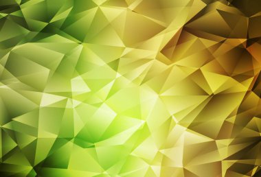 Açık yeşil, kırmızı vektör çokgen çizimi. Üçgenli modern soyut çizim. Web siteniz için yeni bir doku.