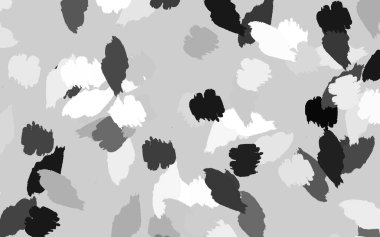 Rastgele şekilli açık gri vektör deseni. Soyut tarzda rengarenk gradyan şekilleri olan bir resim. Web siteniz için basit tasarım.