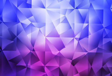 Açık mavi, kırmızı vektör çokgen arkaplan. Origami tarzında gradyan ile geometrik çizim. Web siteniz için yeni bir doku.