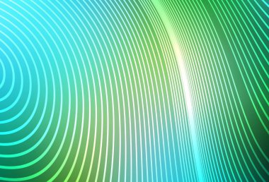 Açık mavi, çizgili yeşil vektör düzeni. Soyut ve gradyan renkte renkli çizimler. Fikirlerin için bir örnek..