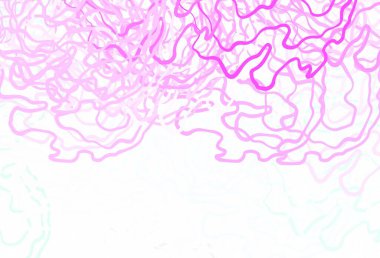 Açık pembe, çemberli yeşil vektör arka plan, eğriler. Çemberler, soyut arka planda renkli gradyan çizgileri. İş ilanınız için tasarım.