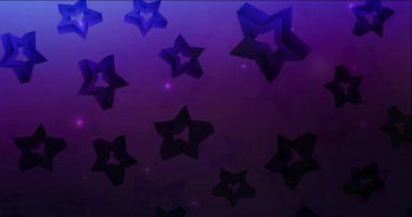 4K koyu pembe, mavi ve yapraklı..