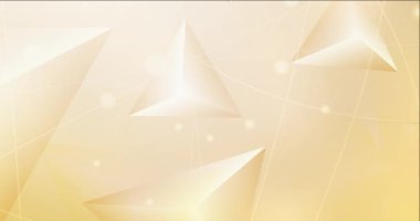 4K döngü açık sarı çokgen akış videosu.