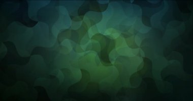 4K kaotik şekilli koyu yeşil görüntü döngüsü.