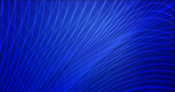 4K bucle de imágenes de vídeo azul oscuro con líneas planas. — Vídeo de stock