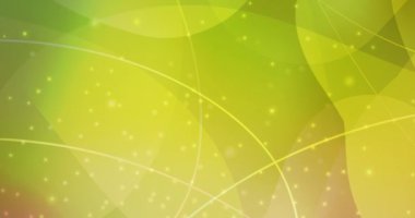 Açık yeşil 4K döngüsü, renkli çizgileri olan sarı video örneği, noktalar.