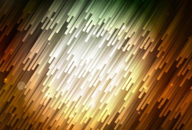 Koyu yeşil, düz çizgileri olan sarı vektör düzeni. Soyut şablon üzerinde çizgileri olan renkli, parlak bir illüstrasyon. Güzel geçmişiniz için şablon.