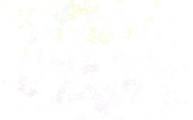 Yapay zeka yapısına sahip hafif çokrenkli vektör şablonu. Yapay zeka bağlantılarıyla basit bir şekilde renkli tasarım. Bilim için desen, geleceksel tasarımlar..