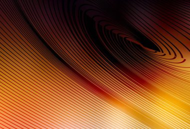 Koyu turuncu çizgili vektör şablonu. Eğilimli soyut bir çizim. Fikirlerin için bir örnek..