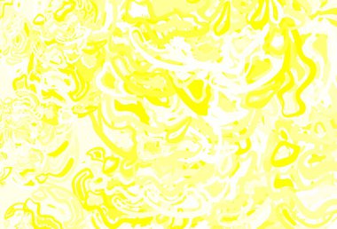 Rastgele şekilli açık sarı vektör deseni. Soyut tarzda rengarenk gradyan şekilleri olan bir resim. Web siteniz için basit tasarım.