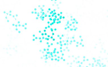 Yapay zeka formlarıyla açık yeşil vektör arka planı. Parlak renkli bir illüstrasyon ve yapay zekanın gerçek yapısı. Siber yeniliklerin tasviri için tasarım.