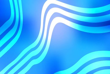 Eğri çizgileri olan hafif BLUE vektör şablonu. Değişken çizgileri olan renkli geometrik örnek. Tasarımınız için basit şablon.