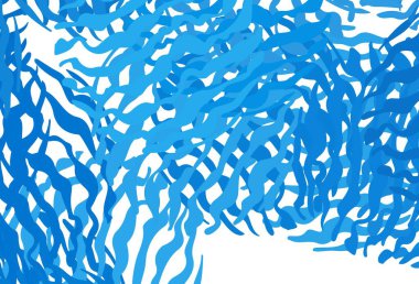 Wry çizgileri olan hafif Mavili vektör arkaplanı. Eğri şekilli yepyeni renkli bir tasvir. Tasarımınız için basit şablon.