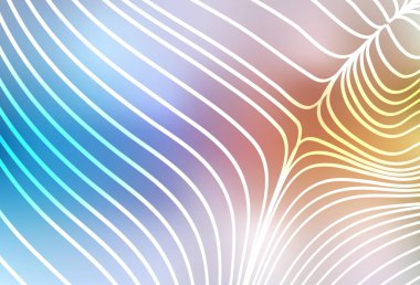 Açık mavi, parlak çizgili sarı vektör arkaplan. Soyut şablon üzerinde çizgileri olan renkli, parlak bir illüstrasyon. İş ilanınız için akıllı tasarım.