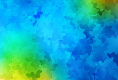 Açık mavi, rastgele şekilli yeşil vektör deseni. Renkli rastgele şekillerle modern soyut illüstrasyon. Bir cep telefonu için arka plan.