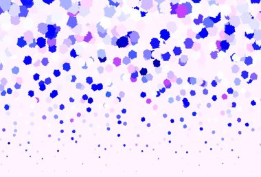 Memphis şekilli açık pembe vektör arkaplan. Soyut gradyan şekilli basit renkli çizimler. Web siteniz için basit tasarım.