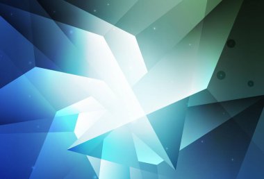 Açık Mavi, Yeşil Vektör Parıltısı soyut çizim ve bulanık yağmur damlaları. Doğa tarzında bulanık halkaları olan güzel renkli çizimler. Bir cep telefonu için duvar kağıdı.