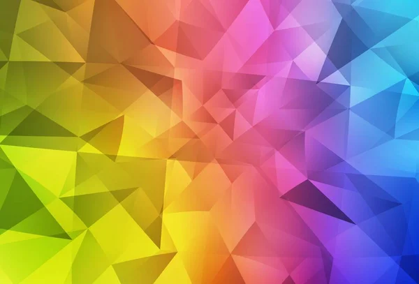 Heller Mehrfarbiger Vektor Polygonaler Hintergrund Ein Muster Mit Polygonalen Formen — Stockvektor