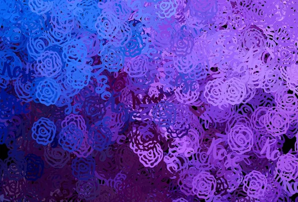 Σκούρο Ροζ Μπλε Διανυσματικό Μοτίβο Τυχαίες Μορφές Πολύχρωμες Χαοτικές Μορφές — Διανυσματικό Αρχείο