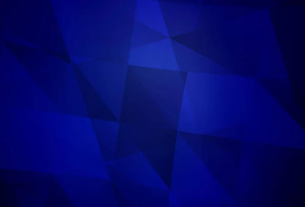 Tmavé Blue Vektorové Gradient Trojúhelníky Textury Vzorek Mnohoúhelníkovými Tvary Zbrusu — Stockový vektor