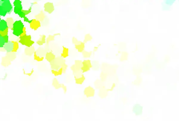 Ανοιχτό Πράσινο Κίτρινο Διάνυσμα Φόντο Αφηρημένα Σχήματα Εικονογράφηση Πολύχρωμα Σχήματα — Διανυσματικό Αρχείο