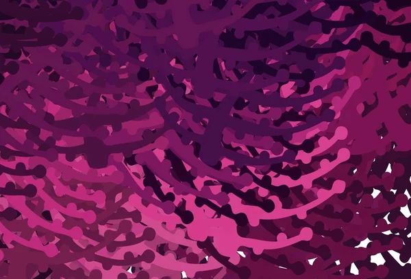 Tmavé Růžové Vektorové Pozadí Memphisovými Tvary Dekorativní Design Abstraktním Stylu — Stockový vektor