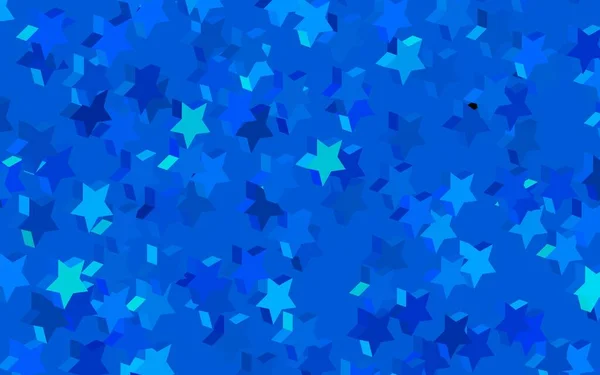 Modelo Vetor Blue Escuro Com Estrelas Céu Projeto Decorativo Borrado — Vetor de Stock