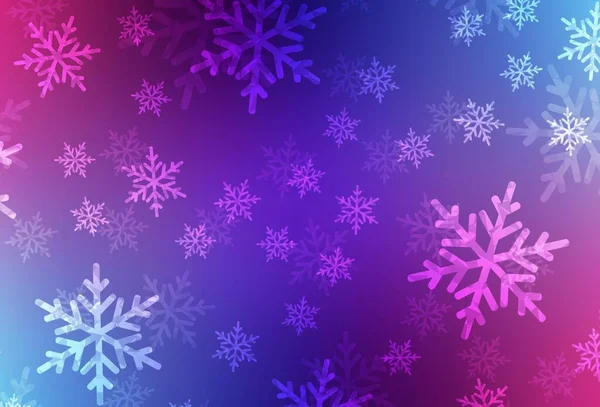 Rose Foncé Motif Vectoriel Bleu Dans Style Noël Illustration Colorée — Image vectorielle
