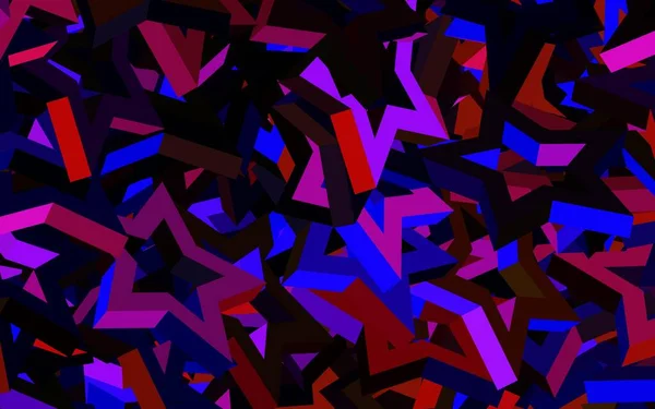 Koyu pembe, kırmızı vektör arka planı ve çokgen tarzı. Renkli üçgenli modern soyut illüstrasyon. Duvar kağıtları için zarif tasarım.