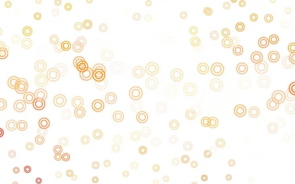 Modèle Vectoriel Orange Clair Avec Cercles Illustration Abstraite Scintillante Avec — Image vectorielle