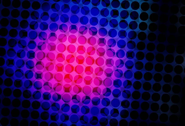 Σκούρο Ροζ Μπλε Διανυσματική Διάταξη Σχήματα Κύκλου Θολή Φυσαλίδες Αφηρημένο — Διανυσματικό Αρχείο