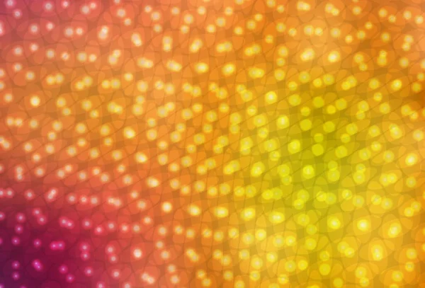 Hellroter Gelber Vektorhintergrund Mit Flecken Illustration Mit Einer Reihe Leuchtender — Stockvektor