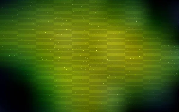 Verde Oscuro Diseño Vector Amarillo Con Líneas Planas Ilustración Abstracta — Vector de stock