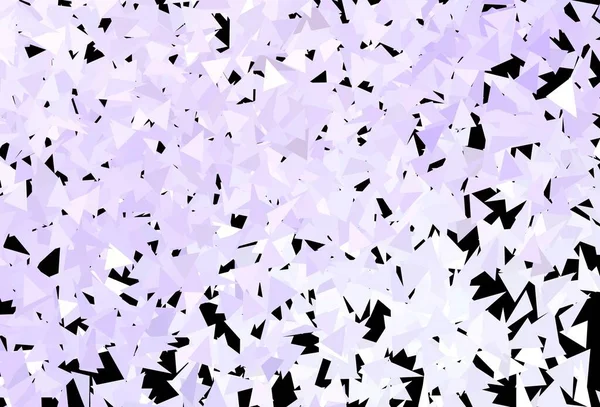 Plantilla Vectorial Dark Purple Con Cristales Triángulos Ilustración Abstracta Moderna — Vector de stock