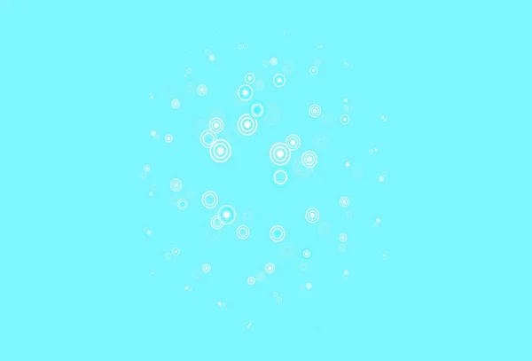 Bleu Clair Fond Vectoriel Vert Avec Bulles Bulles Floues Sur — Image vectorielle