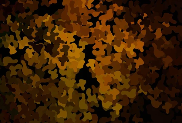 Dunkelgrüne Gelbe Vektortextur Mit Abstrakten Formen Illustration Mit Farbenfrohen Verlaufsformen — Stockvektor