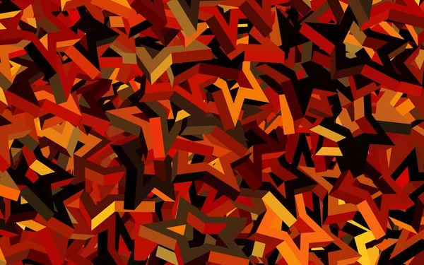 Modèle Vectoriel Orange Foncé Avec Étoiles Ciel Illustration Abstraite Scintillante — Image vectorielle