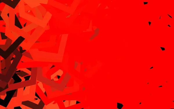 Fondo Vector Rojo Oscuro Con Hexágonos Hexagones Coloridos Sobre Fondo — Archivo Imágenes Vectoriales