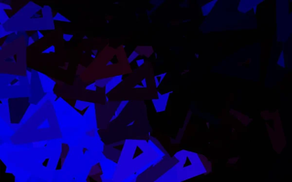 Темно Розовая Синяя Векторная Компоновка Линиями Треугольниками Современная Абстрактная Иллюстрация — стоковый вектор