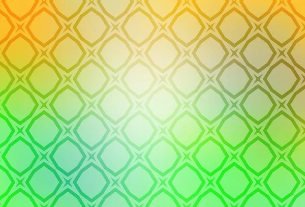 Світло Зелений Жовтий Векторний Фон Кольоровими Зірками Зірки Розмитому Абстрактному — стоковий вектор