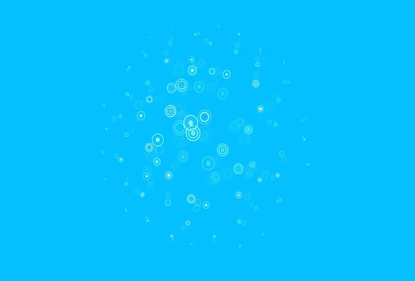 Светло Голубой Векторный Фон Пузырями Размытый Декоративный Дизайн Абстрактном Стиле — стоковый вектор