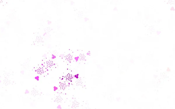 浅紫色 粉红矢量模板 形状混乱 色彩斑斓的混乱形式 带有现代风格的渐变 商务名片的现代设计 — 图库矢量图片