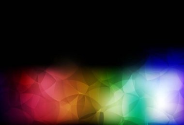 Koyu Çokrenkli vektör çokgen arka plan. Origami stilinde gradyan ile yaratıcı geometrik illüstrasyon. Cep telefonunun arka planının şablonu.