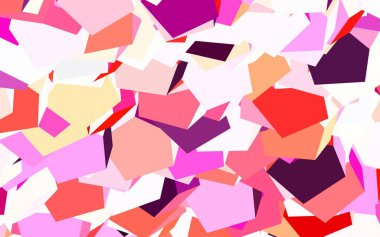 Açık mavi, altıgen şekilli sarı vektör düzeni. Bulanık arkaplanda renkli altıgenler. Marka kitabınız için yeni şablon.