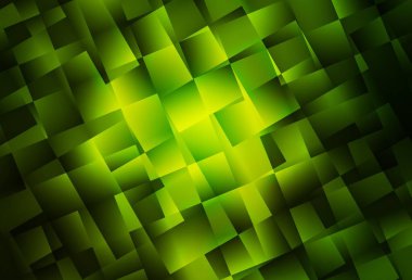 Koyu yeşil vektör düşük polimerli doku. Üçgenlerden oluşan parlayan çokgen çizimler. Pankartın için tamamen yeni bir şablon.