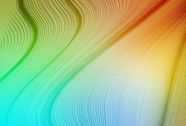 Açık mavi, sarı vektör modern zarif fon. Gradyan tasarımlı, soyut, ışıltılı çizimler. İşiniz için yepyeni bir tasarım..