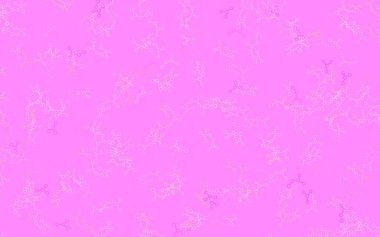 Açık Pembe, sarı vektör arkaplan ve yapay zeka verileri. Yapay zeka bağlantılarıyla basit bir şekilde renkli tasarım. Poster ve teknoloji sembolü.