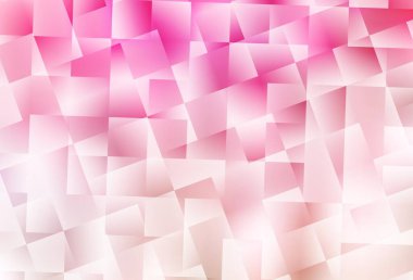 Açık pembe, sarı vektör eğimli üçgen dokusu. Soyut ve üçgenli renkli çizimler. Broşürünüz için yepyeni bir tasarım..