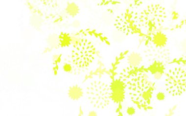 Açık yeşil, çiçekli kırmızı vektör zarif duvar kâğıdı. Çiçekli soyut çizimler. Ağ ve ambalaj için elle boyanmış tasarım.